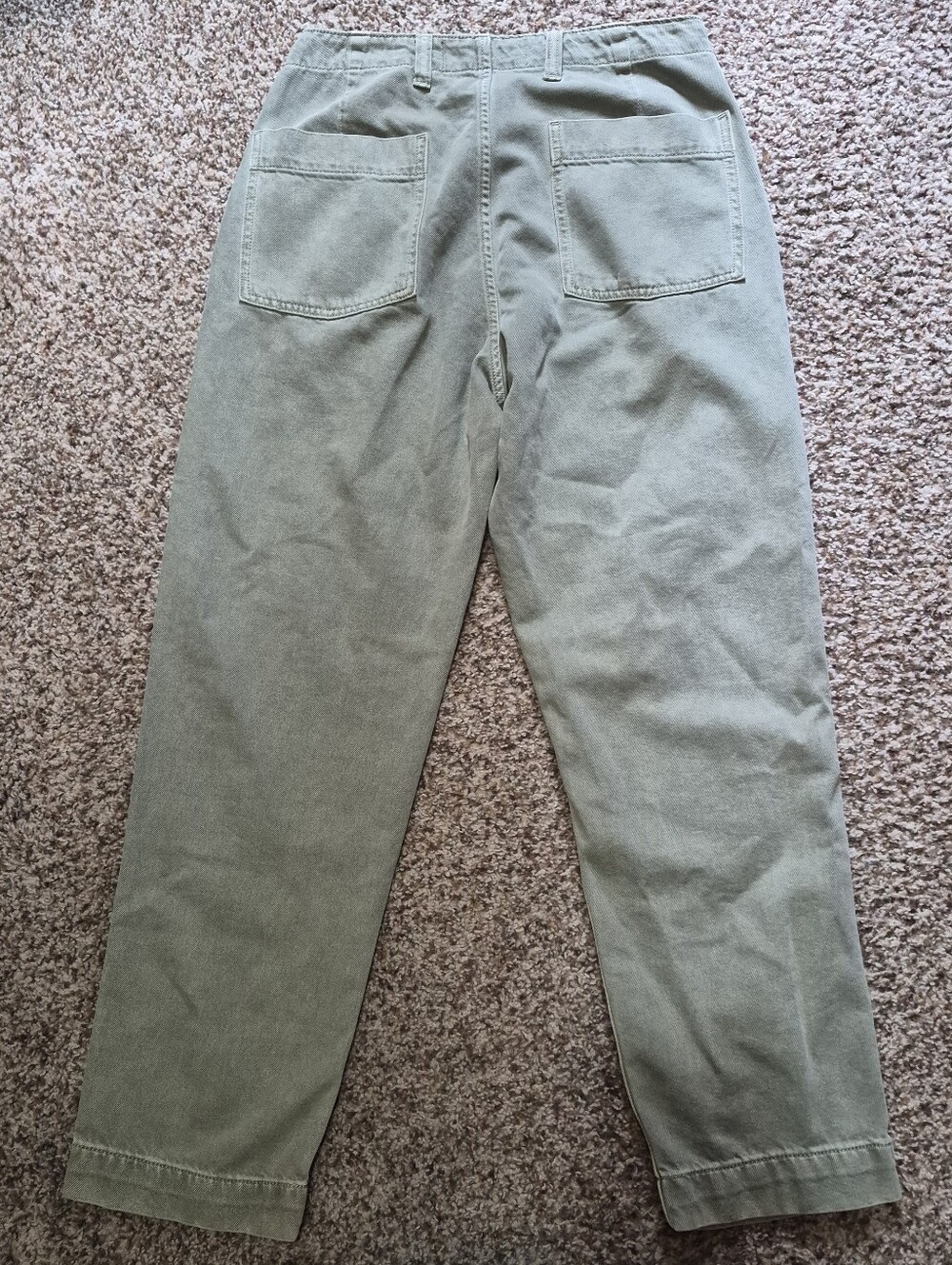 NWT Abercrombie & Fitch Athletic Loose Fit Pants - Olive Green Size 30X30 - Picture 2 of 4